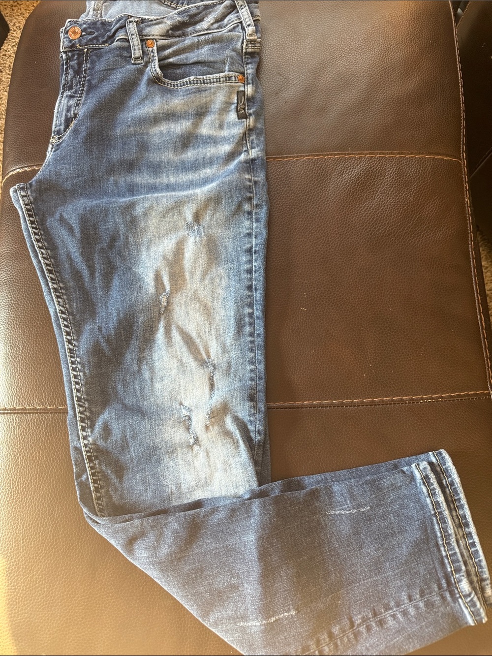 Silver Jeans Women's Slim Straight Jeans - Blue Denim